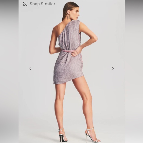 Retrofete Ella One Shoulder Sequin Dress, Size M - Picture 4 of 10